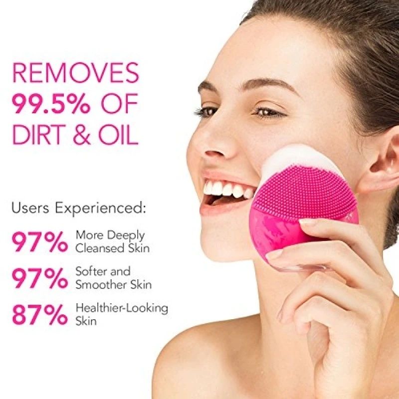 Ultra Sonic Derma Waterproof Silicone Facial Cleansing Brush